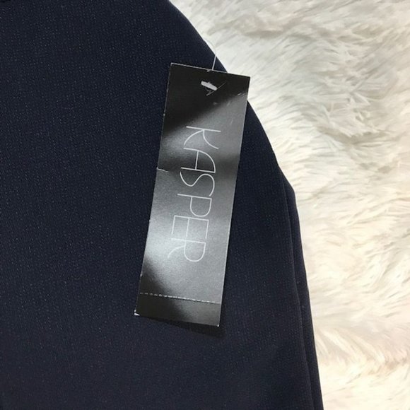 Kasper Menlo Park Navy Shimmer Pant - Picture 7 of 8